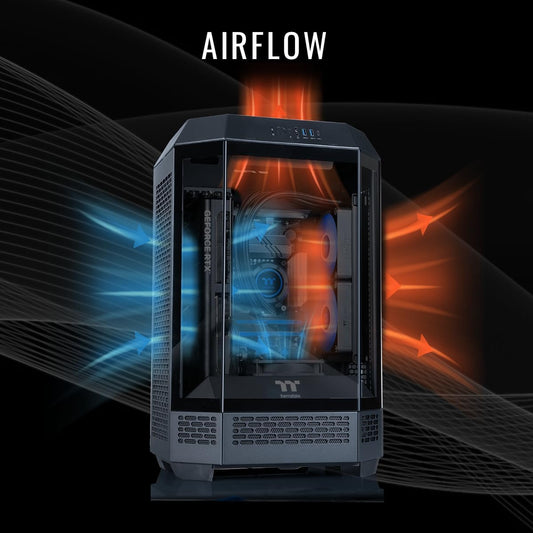 Thermaltake LCGS Reactor u2670T Gaming Desktop (Intel® Core™ Ultra 7 265KF, 32GB 6400MT/s DDR5 RGB Memory, NVIDIA GeForce® RTX 5070 Ti, 2TB NVMe M.2, WiFi, Windows 11) T3BK-B860-57T-LCS