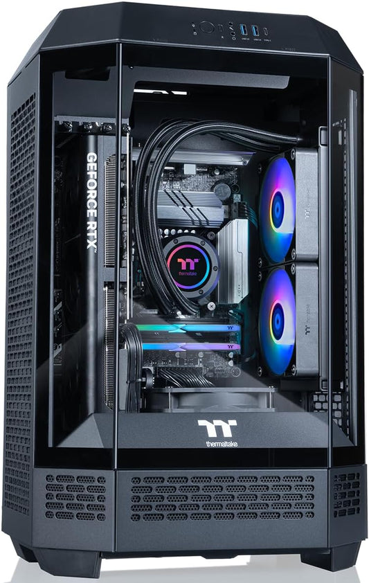 Thermaltake LCGS Reactor u2670T Gaming Desktop (Intel® Core™ Ultra 7 265KF, 32GB 6400MT/s DDR5 RGB Memory, NVIDIA GeForce® RTX 5070 Ti, 2TB NVMe M.2, WiFi, Windows 11) T3BK-B860-57T-LCS