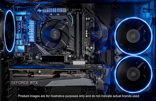 Skytech Gaming Skytech Azure Gaming PC Desktop – Intel i5-10400, RTX 3060 Ti, 1TB SSD, 16G DDR4 3200, AC Wi-Fi, Windows 11 Home 64-bit, Black